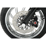 DRAG SPECIALTIES 0214-0374 Axle Caps chrome - front
