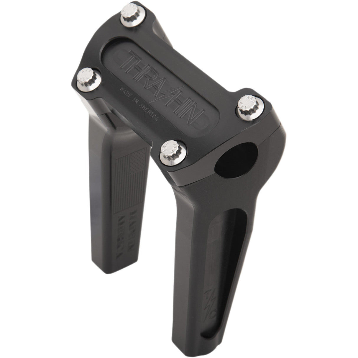 THRASHIN SUPPLY CO. 0602-1044 TSC-6000-1 Handlebar Riser - Risers - Straight - 6" - Black