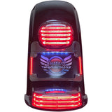Custom Dynamics Turn Signal Eliminator With Tri Radius Illuminated Plate Frame Chrome - TS-ELIM-06BCM-C For Harley Touring 2014-2025