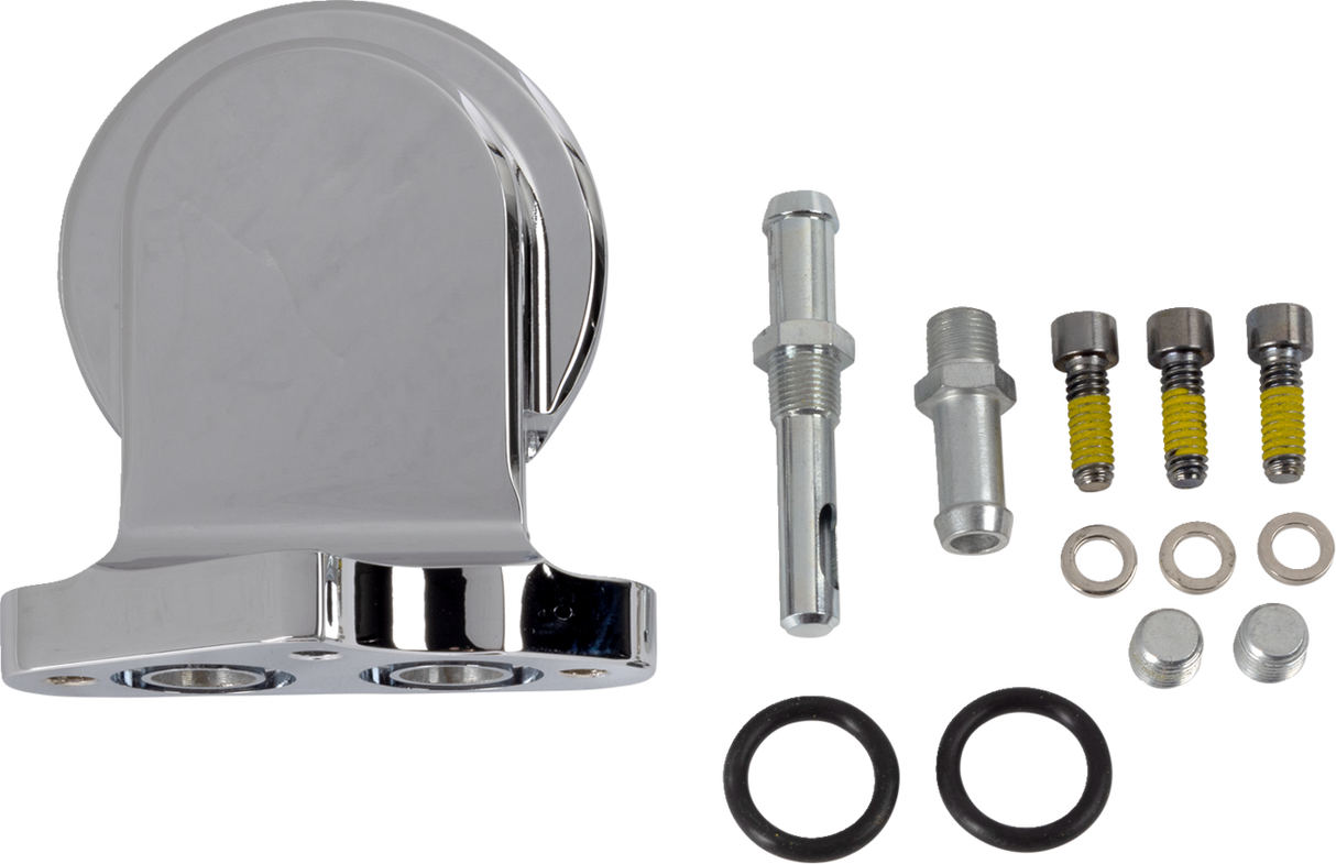 Oil Filter Mounting Bracket Kit - Chrome - 0712-0312