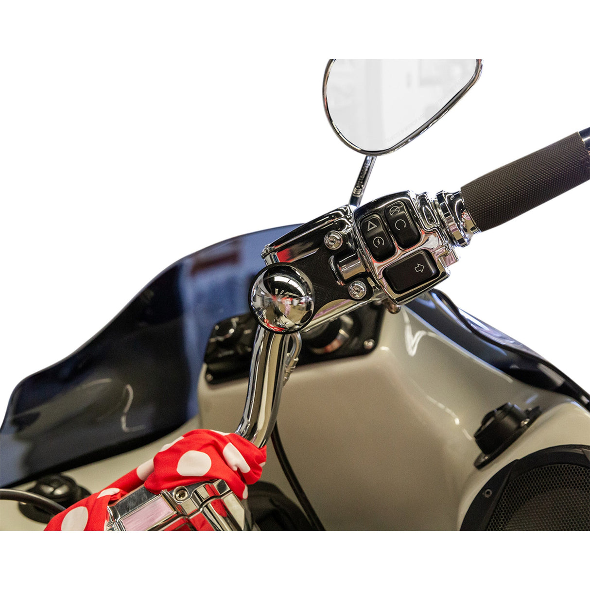 Klock Werks iOmounts™ Device Mount Handlebar Mount Black - KWD-01-0605-B For Harley Motorcycles 1996-2026