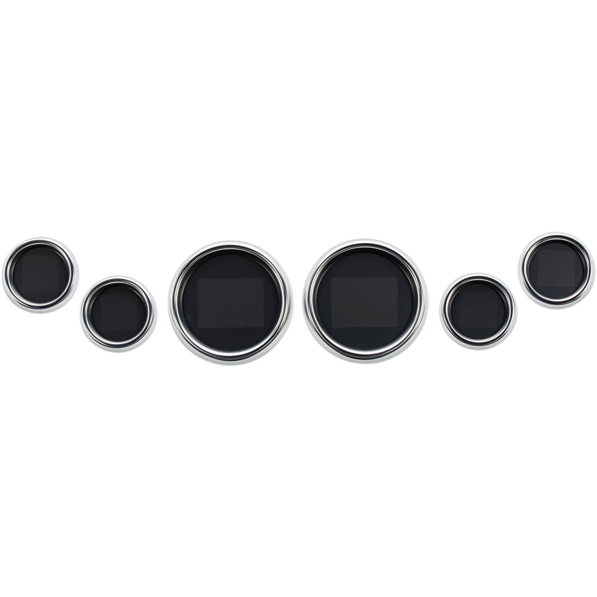 Dakota Digital Six-Gauge MLX Series Kit Chrome Bezel - MLX-8696 For Harley Touring 1999-2003