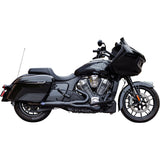S&S Cycle 2-Into-1 Qualifier Exhaust System 50-State Black Stainless Steel - 550-1085 For Indian Challenger 2020-2023