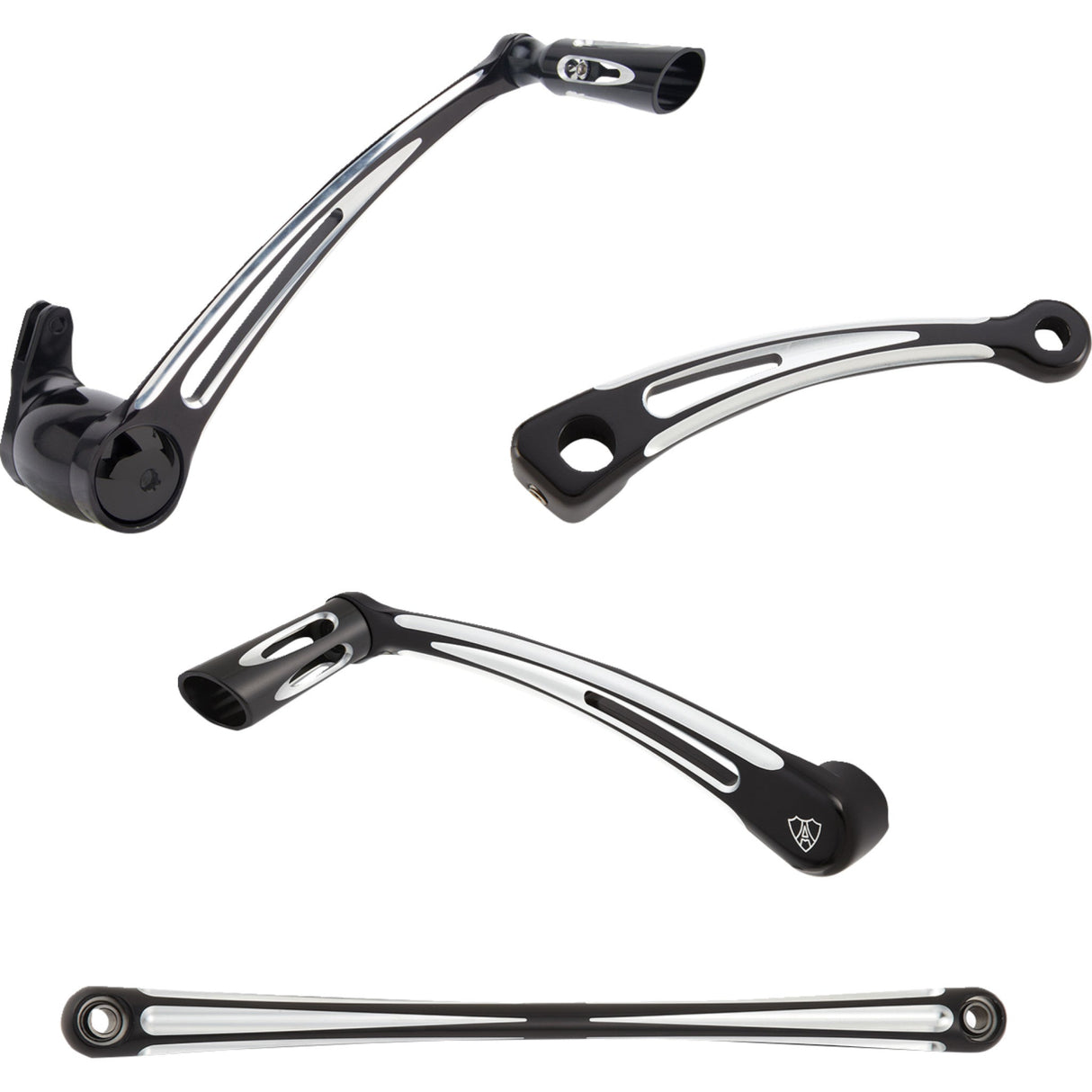 Arlen Ness Deep Cut Foot Control Kits Black - 420-108 For Harley Touring 1999-2026