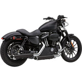 Cobra 3" Slashcut Slip-On Mufflers Black - 6030RB For Harley Sportster 2004-2013