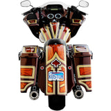 Klock Werks The One Rear Fender Frenched Black Steel - KWF-01-0304 For Harley Touring 2009-2025