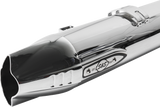 4" Broadhead Slip-On Mufflers - Fishtail - Chrome - 1801-1766