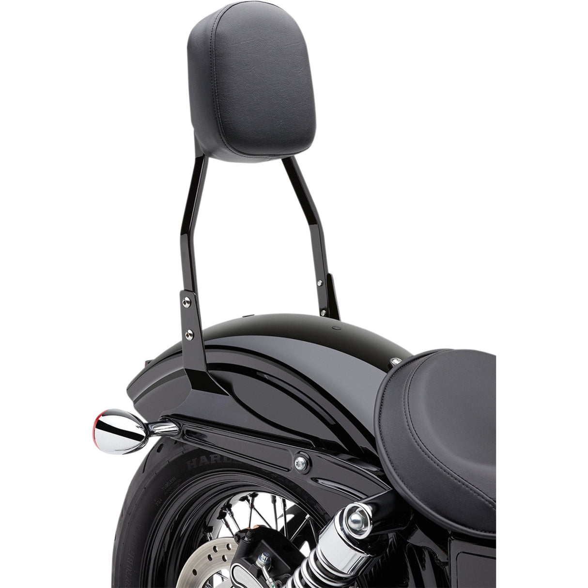 Cobra Square Sissy Bar Black Dyna - 602-1152B For Harley Dyna 2006-2017