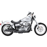 Vance & Hines Twin Slash Muffler - 46838 For Harley Dyna 1991-2009