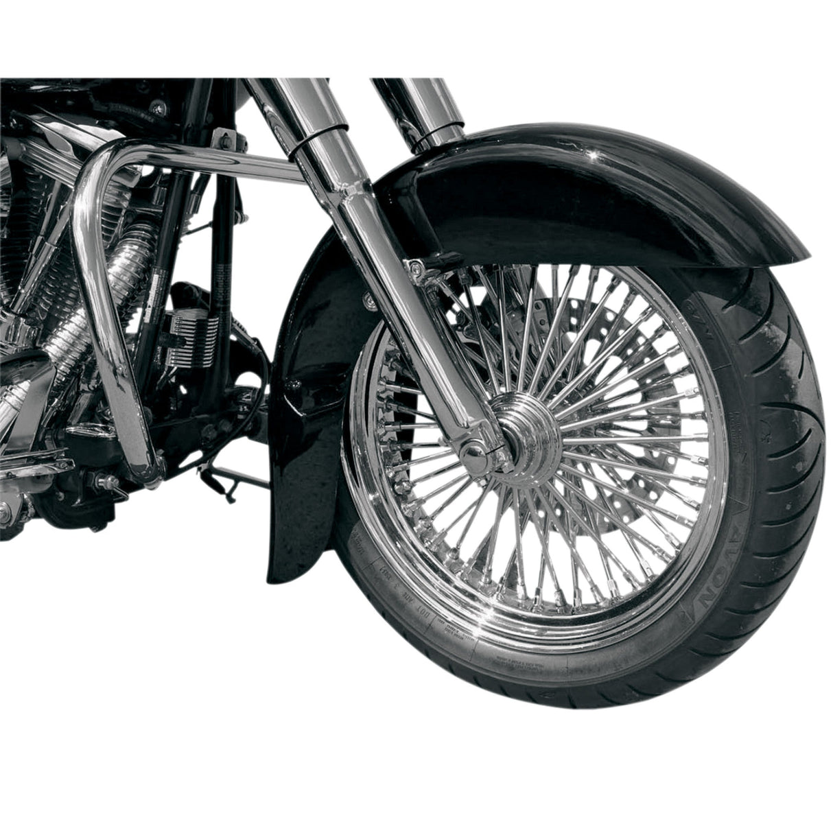 Klock Werks Benchmark Front Fender For Softails Black 21" HD Softail - KWF-02-0001 For Harley Softail 1986-2017