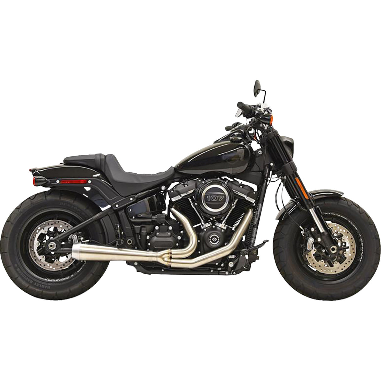Bassani Xhaust 2-Into-1 Road Rage III Exhaust System 49-State Stainless - 1S72SSE For Harley Softail 2018-2025