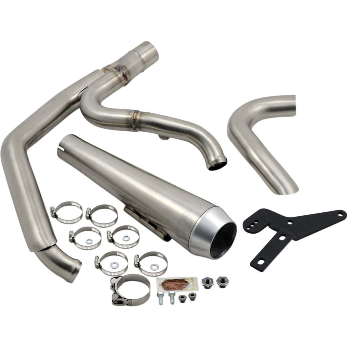 Bassani Xhaust 2-Into-1 Road Rage Exhaust System Stainless - 1S81SS For Harley Softail 2018-2024