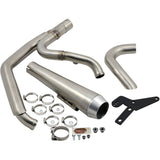 Bassani Xhaust 2-Into-1 Road Rage Exhaust System Stainless - 1S81SS For Harley Softail 2018-2024