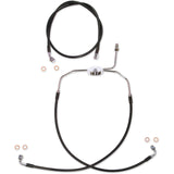 Magnum Shielding XR Stainless Extreme Response Front Brakeline Kit Brake Line Black For Harley Touring 1995-2007