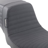 LePera Kickflip Daddy Long Legs Seat Pleated With Gripp Tape Black FX - LK-591DLPTGP For Harley Motorcycles 2006-2017