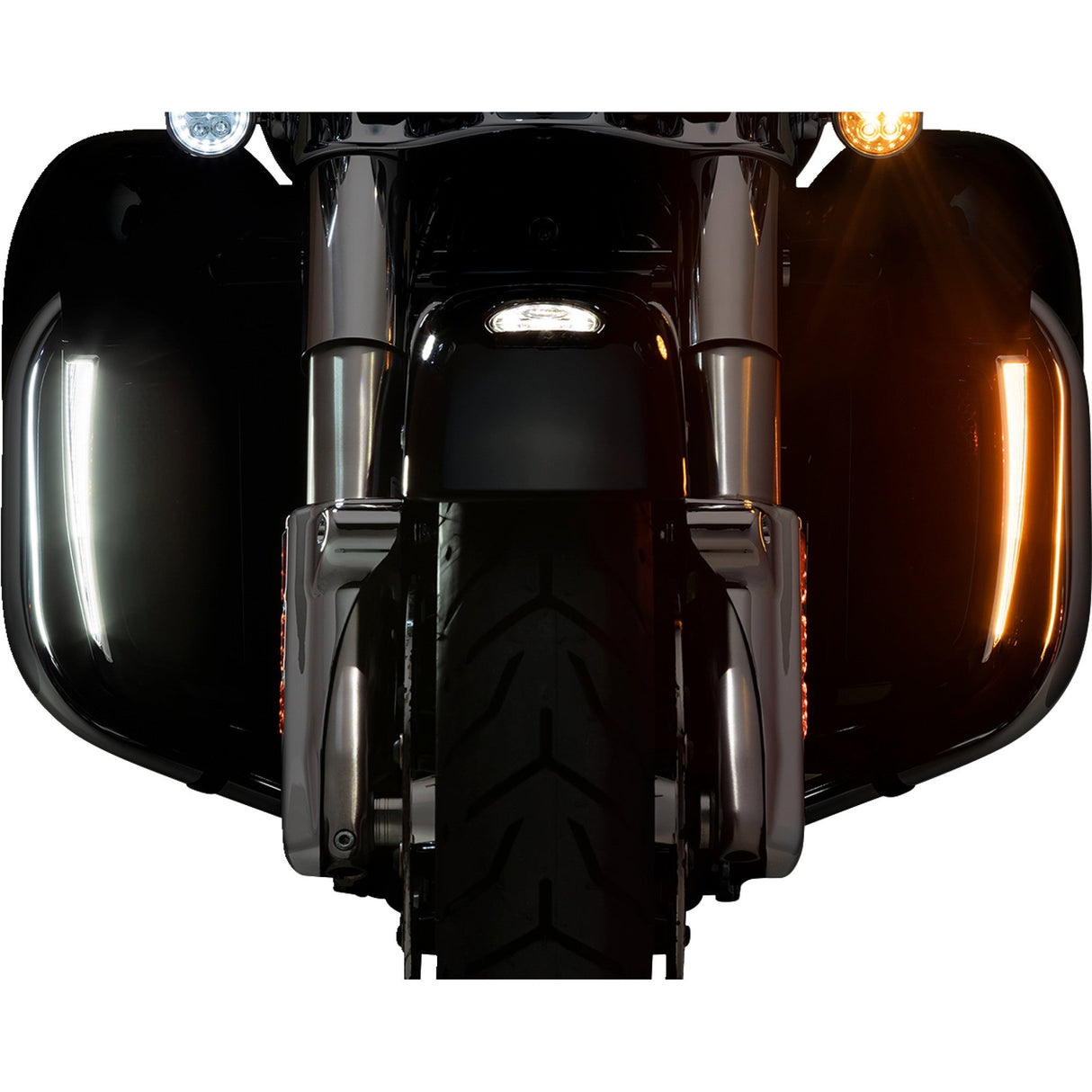 CIRO 2040-2975 45800 Fang® Lower Fairing Lights - Chrome