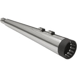 BASSANI XHAUST 1801-0772 1F57DNT5 DNT Megaphone Slip-On Mufflers - Chrome/Black - '95-'16 FL