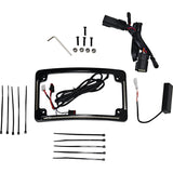 Custom Dynamics LED Radius License Plate Frame Black - TF05-BCM4-B For Harley Touring 2014-2025