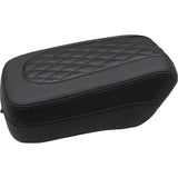 Mustang Squareback Passenger Seat Passenger Black Diamond Stitch - 88202 For Indian 2022-2024