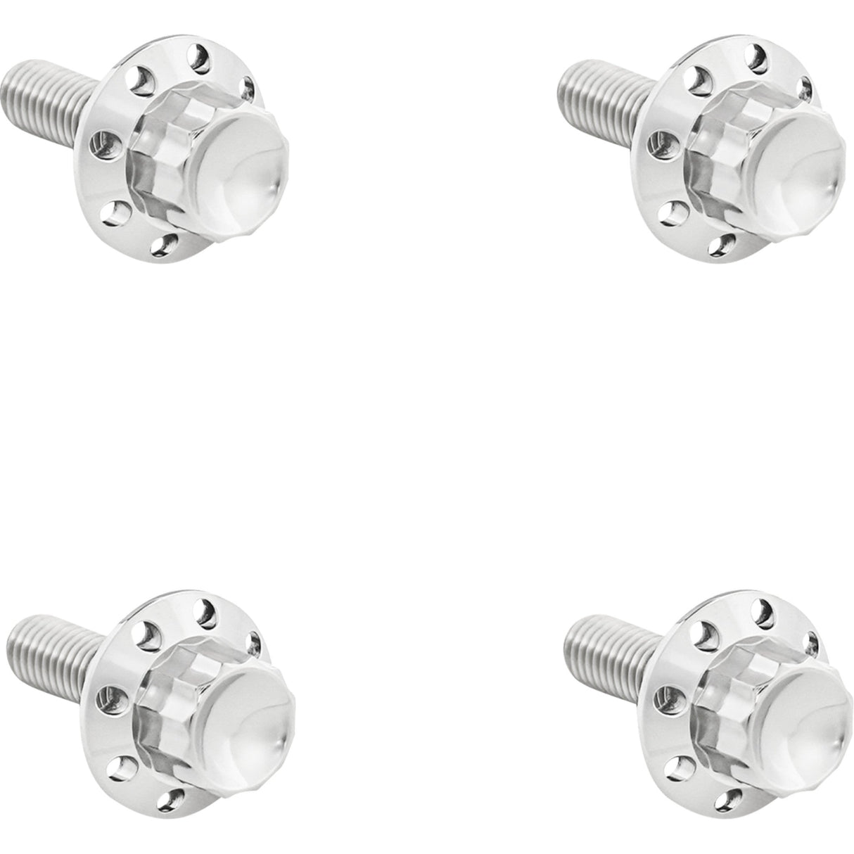 Arlen Ness Titanium 12-Point Windshield Bolts Windshield Polished - 300-815 For Harley Road Glide 2015-2024