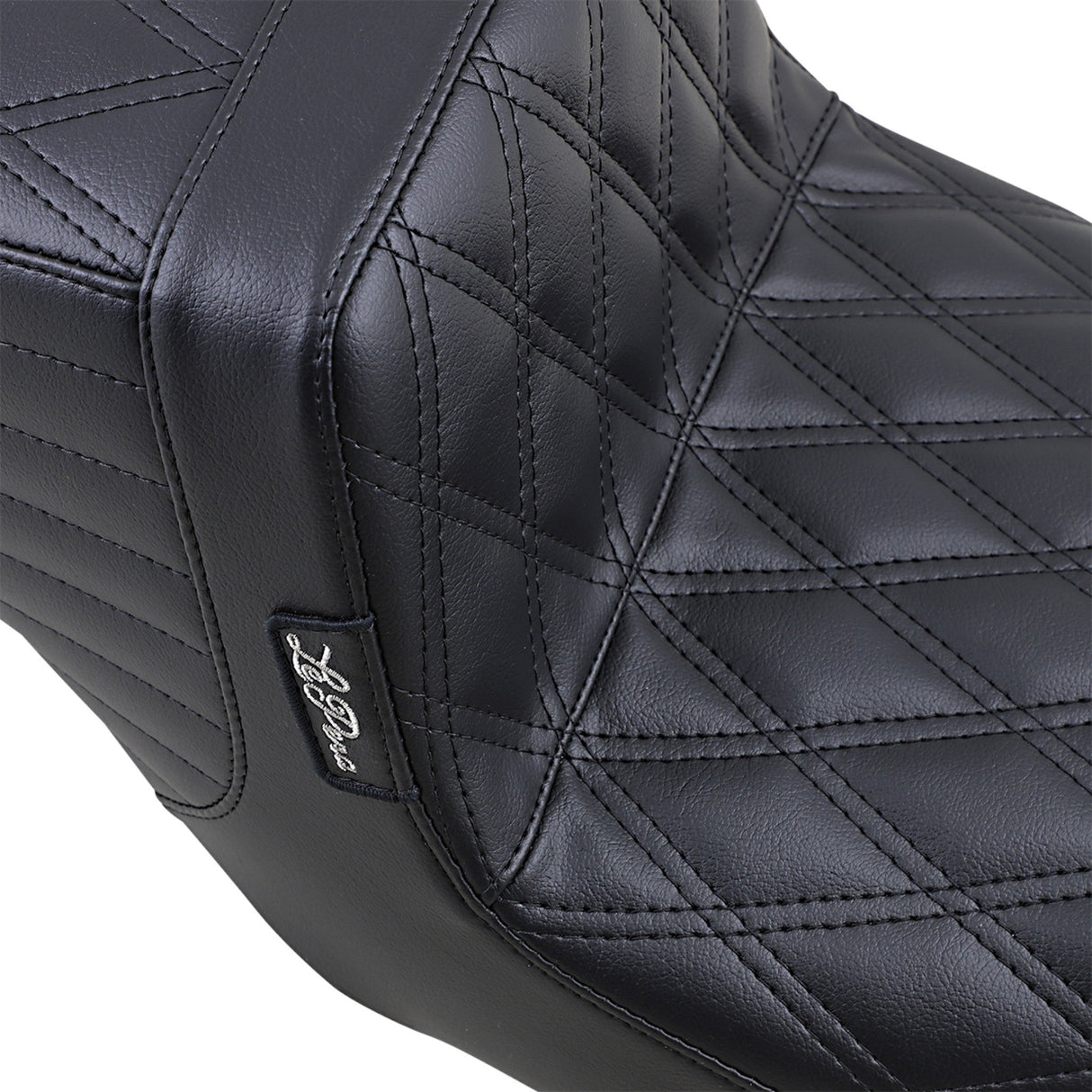 LePera Tailwhip Seat Double Diamond Black - LK-587DD For Harley Touring 2008-2023