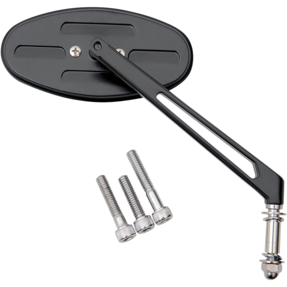 Drag Specialties Stealth I Mirror Side View Oval Black For Harley Motorcycles 2022-2026