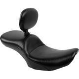 LePera Maverick Daddy Long Legs Seat With Backrest Smooth - LV-957DLBRS For Harley Touring 2023-2026