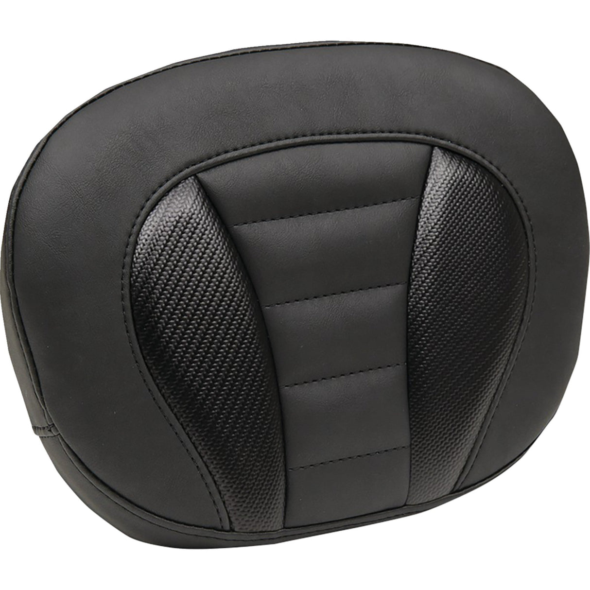 Mustang Deluxe Sissy Bar Pad Black Stitch - 89015 For Harley Touring 2023-2026