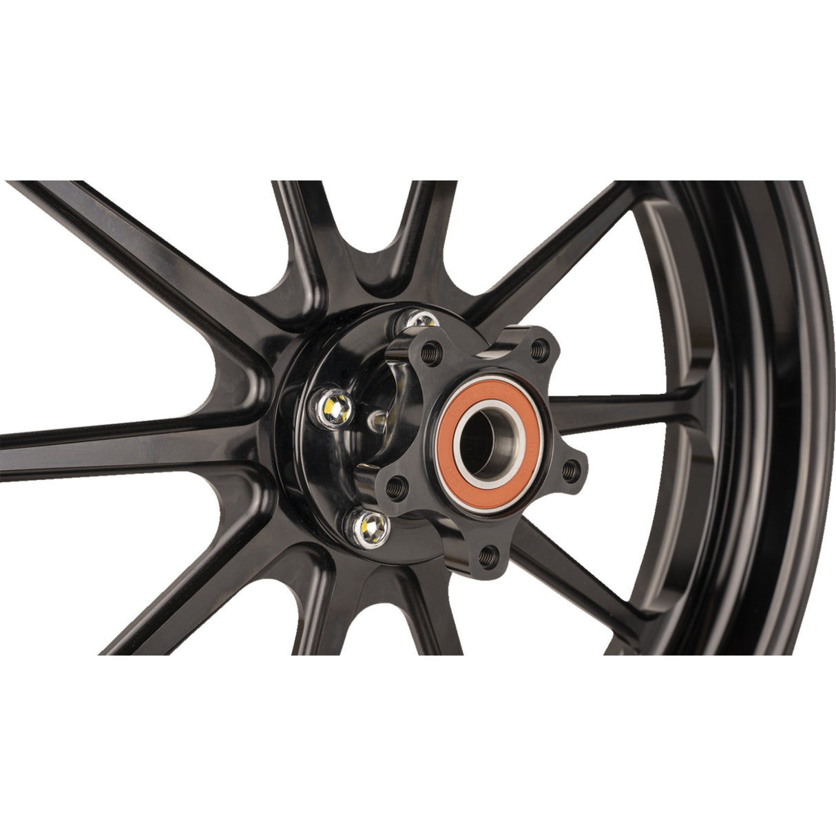 Slyfox Track Pro Wheel Rear Single Disc With ABS Black 17x6 - 12697716RSLYAPB For Harley Touring 2009-2022