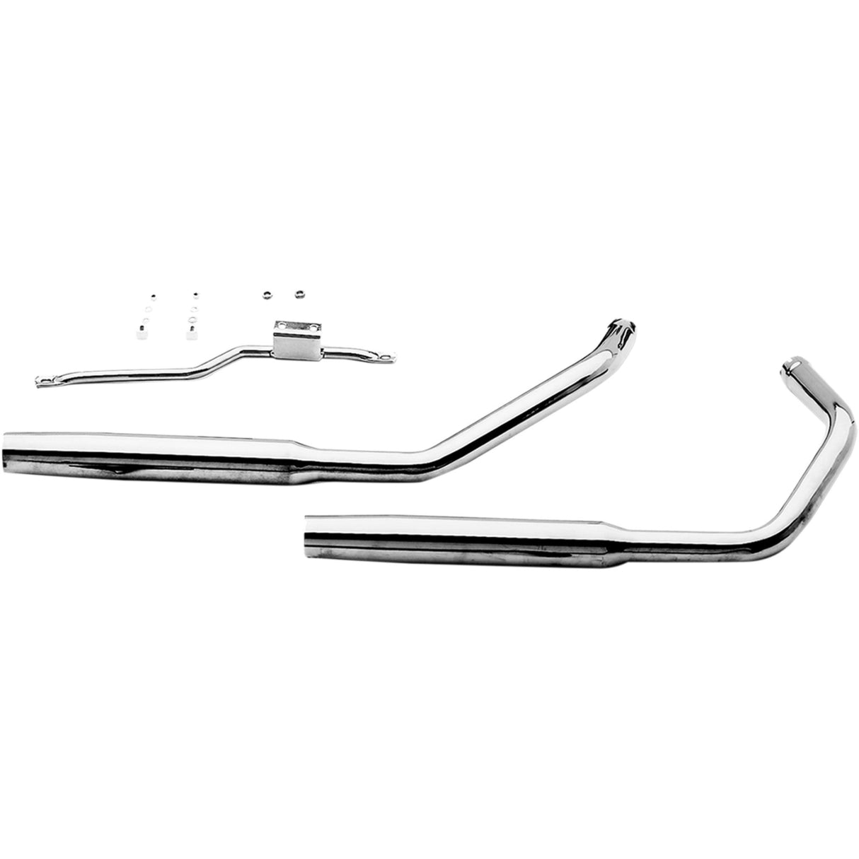 Paughco Staggered Duals 2-Into-2 Exhaust System - 719TM For Harley Sportster 1957-1978