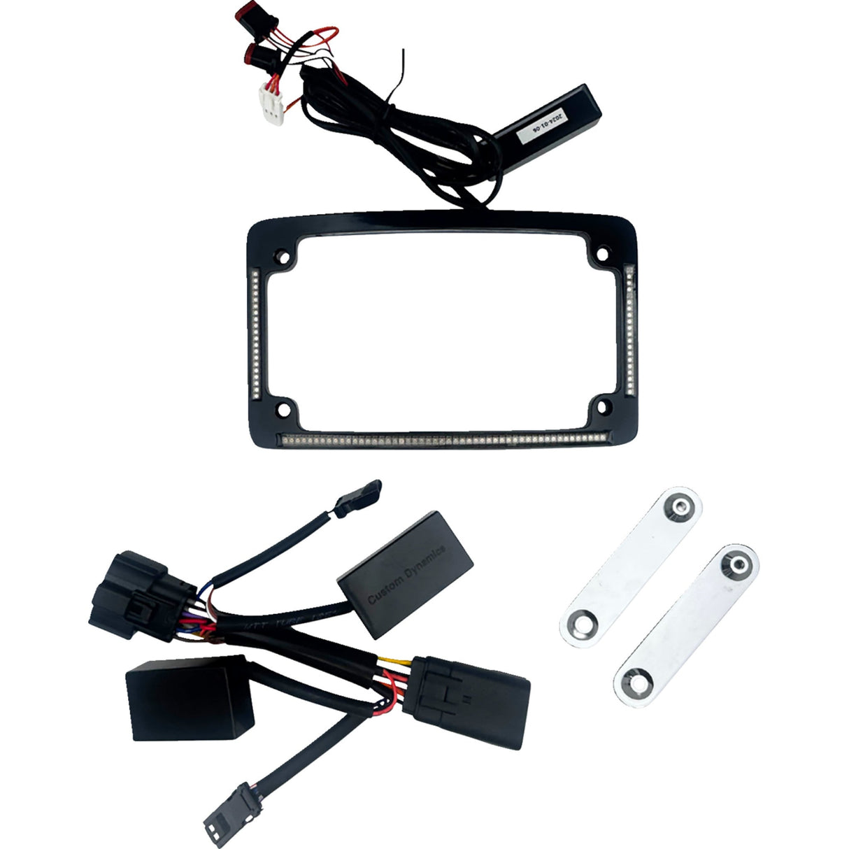CUSTOM DYNAMICS 2030-2461 TF05-23-B License Plate Frame - LED - Black