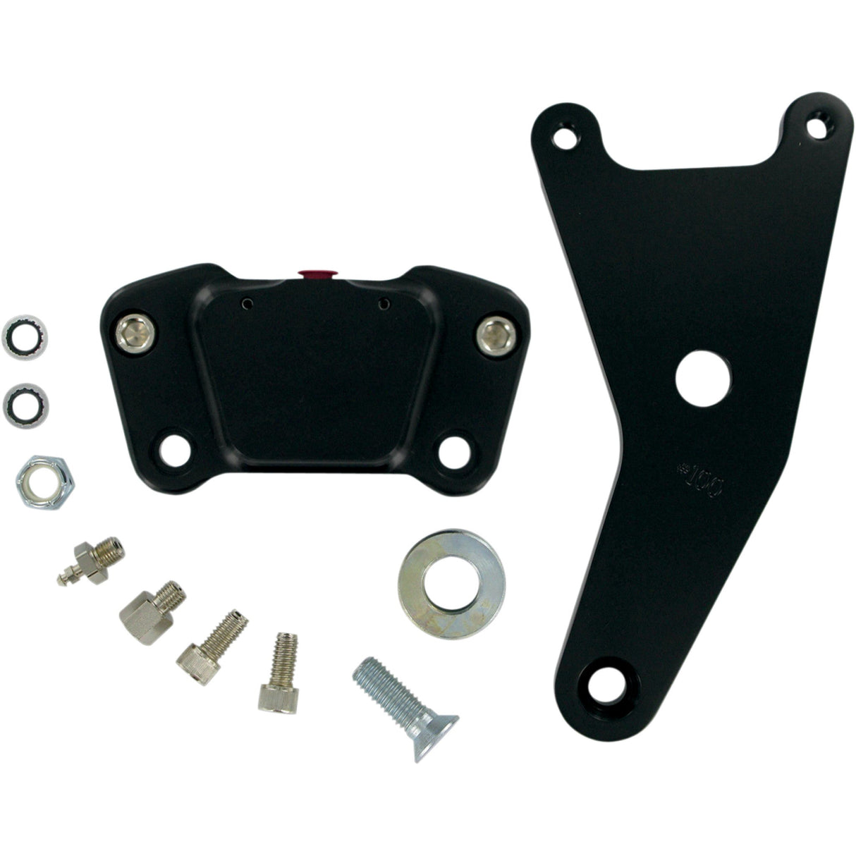 GMA Engineering BY BDL Shovelhead Vintage Rear Brake Caliper Smooth Black '73-'80BT - GMA-100SB For Harley Motorcycles 1973-1981