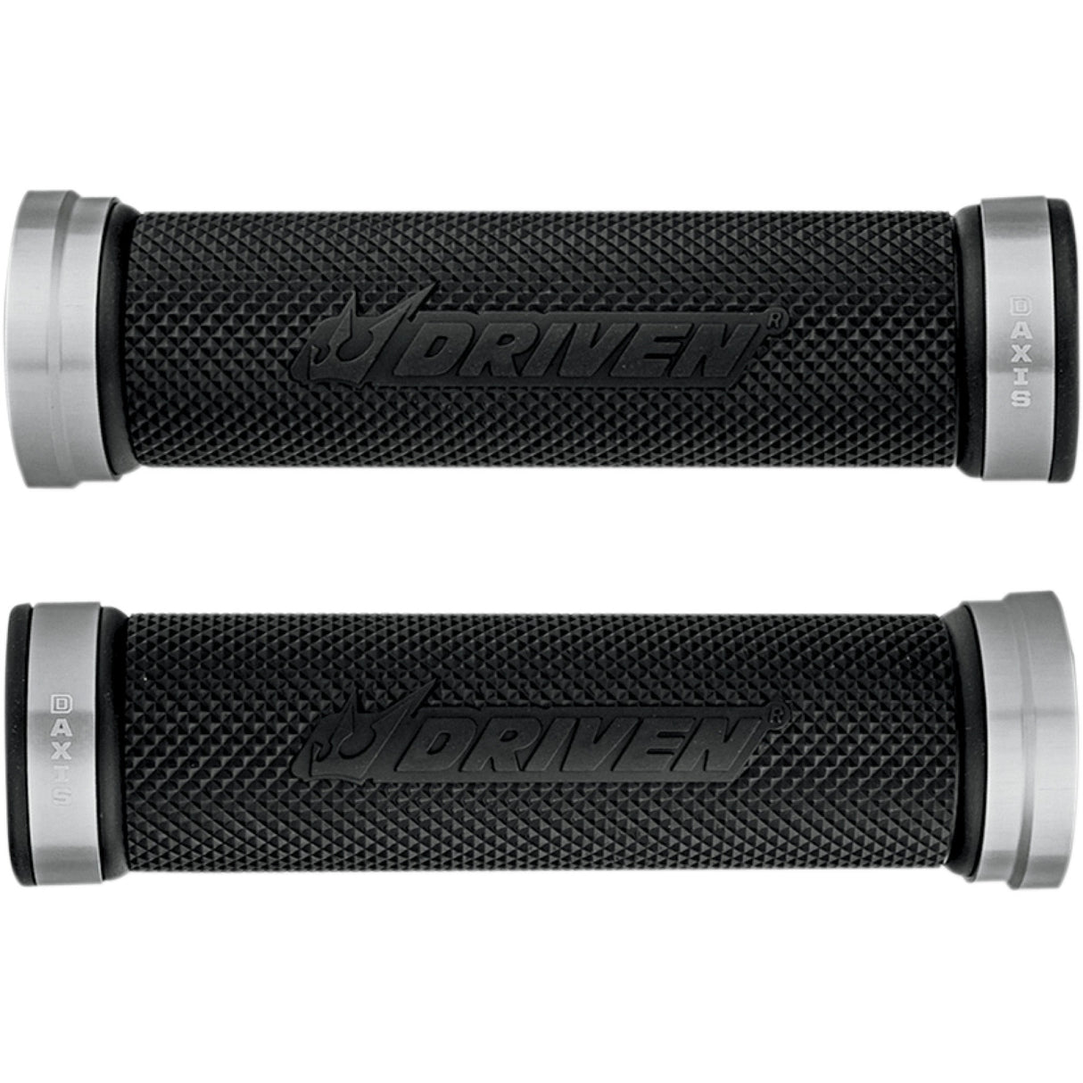 DRIVEN RACING 0630-1307 DXG-SL D-Axis Grips Grips - D-Axis - Silver/Black