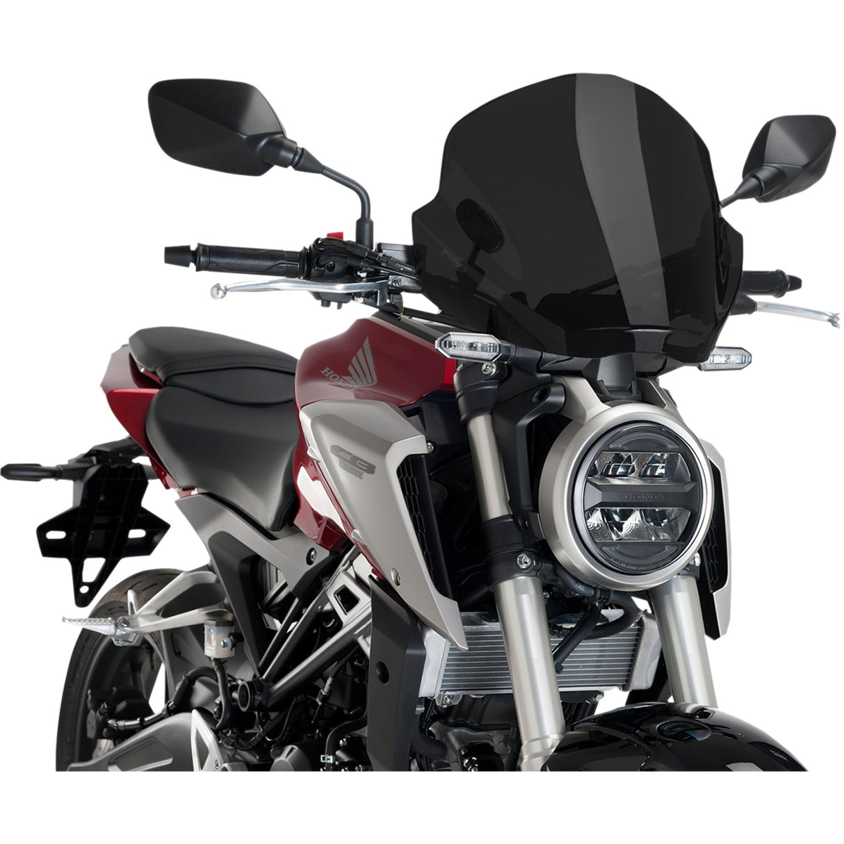 Puig HI-Tech Parts Trend Windshield ER5 Dark Smoke - 5022F For Harley Softail Low Rider 2018-2020 | Ducati Motorcycles 2007-2024