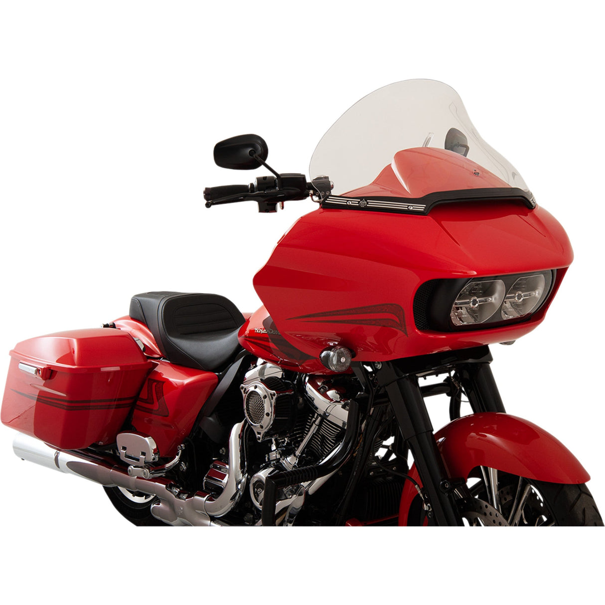 Klock Werks Pro-Touring Flare® Windshield 15" Clear - KWW-01-0313 For Harley Road Glide 2015-2025
