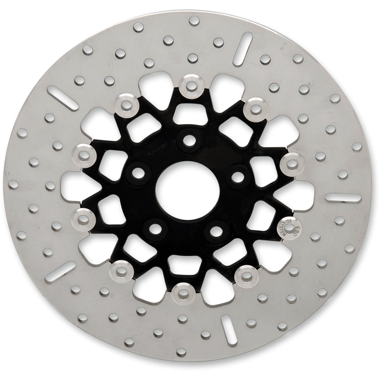 EBC Custom Stainless Steel Rear Brake Rotor Black - RSD019BLK For Harley 1992-1999