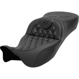 Saddlemen Roadsofa™ Seat Without Backrest Lattice Stitch Carbon Fiber - 808-07B-20700 For Harley Touring 2008-2024