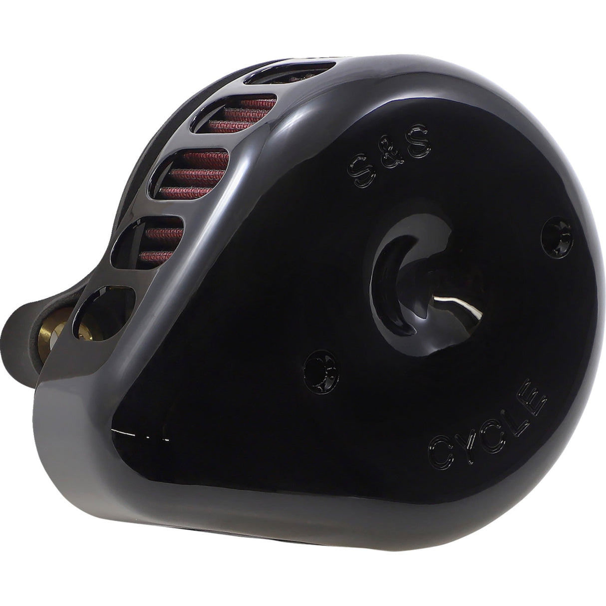 S&S Cycle Mini Teardrop Stealth Air Cleaner Kit Gloss Black - 170-0436C For Harley Motorcycles 2017-2024