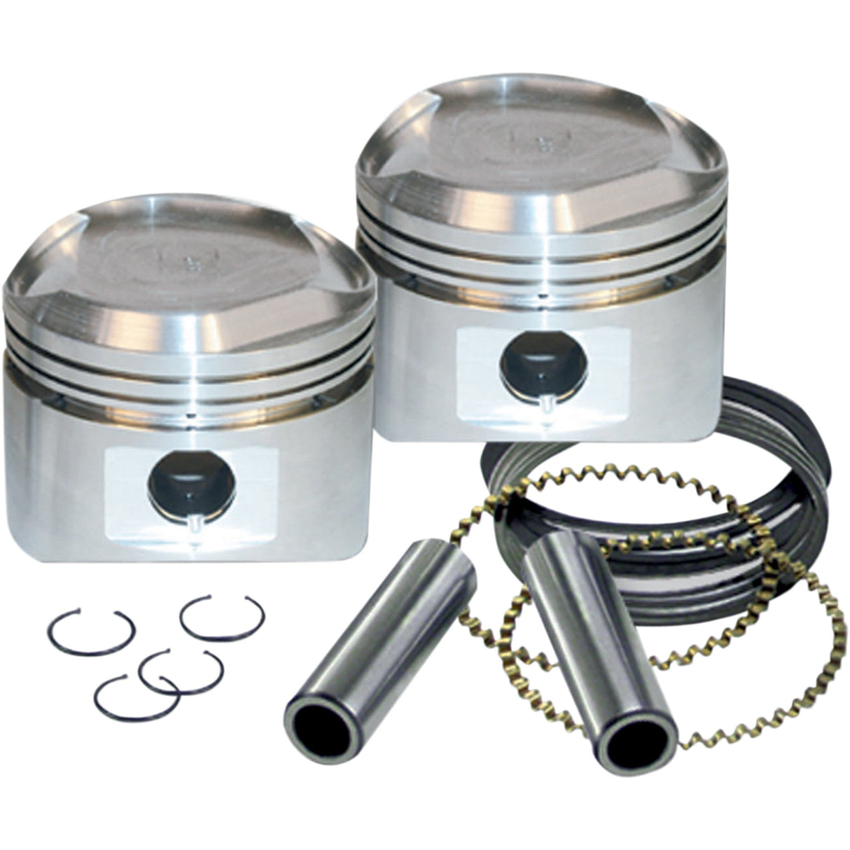 S&S CYCLE 0910-0295 92-2046 Piston Kit for S&S Motors - for 89" Stroker Kits & Super Stock® Heads - 3.5" - Standard