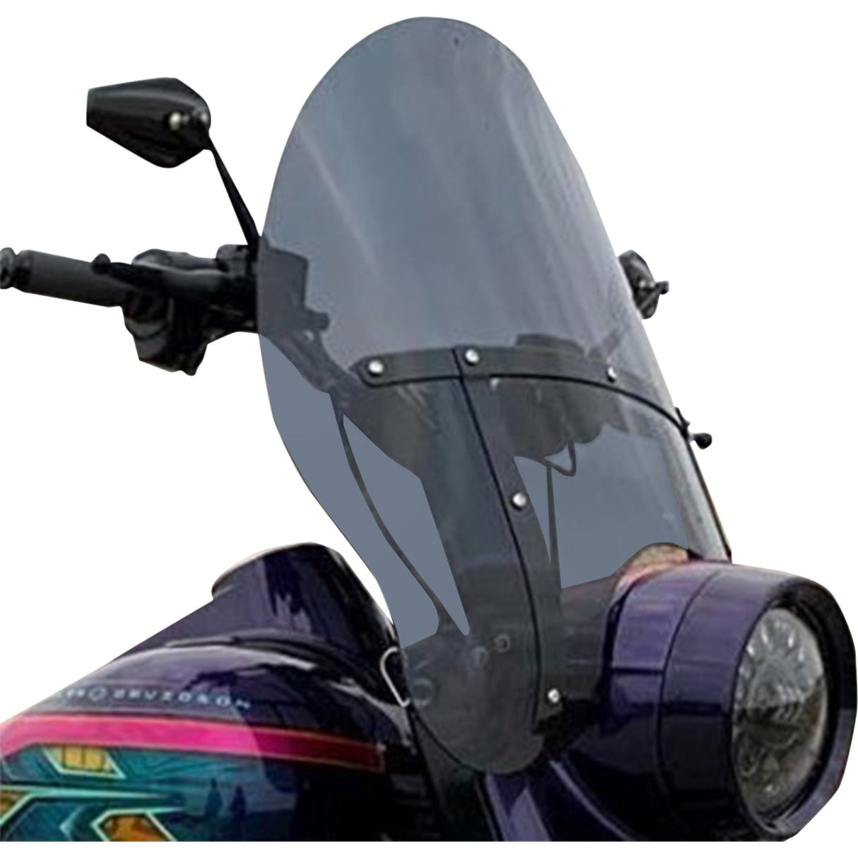 Klock Werks Billboard Flare® Windshield 20" Dark Smoke - KWW-02-0601 For Harley Softail 2018-2025