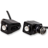 JOKER MACHINE 2020-1424 05-206-RB Single Rat Eye LED Turn Signals - Side-mount LED Turn Signals - Black/Red