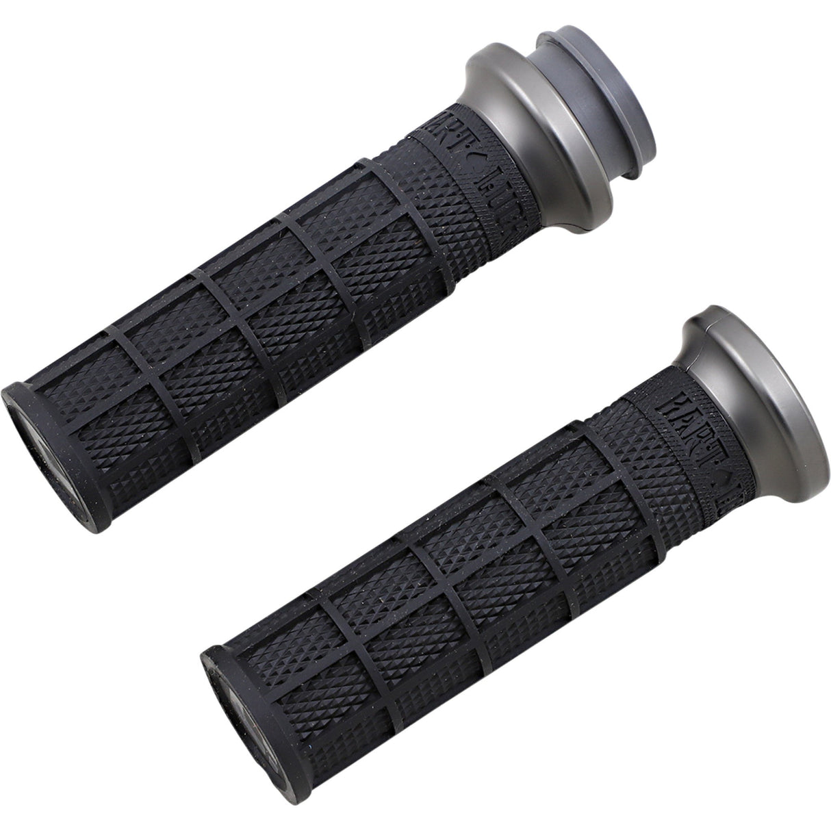 ODI 0630-2695 V31HTW-BH-H Harley Hart-Luck Signature V-Twin Lock-On™ Grips - TBW - Black/Gunmetal