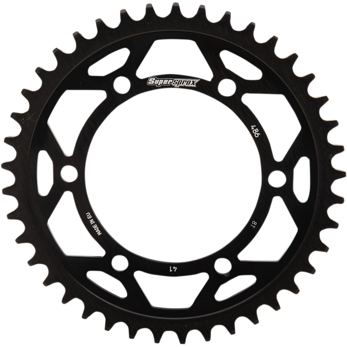 Supersprox Edge Rear Sprocket Black 41 Tooth - RFA-486-41-BLK For Yamaha Motorcycles 1998-2022 | Honda ATVs 1990-1997