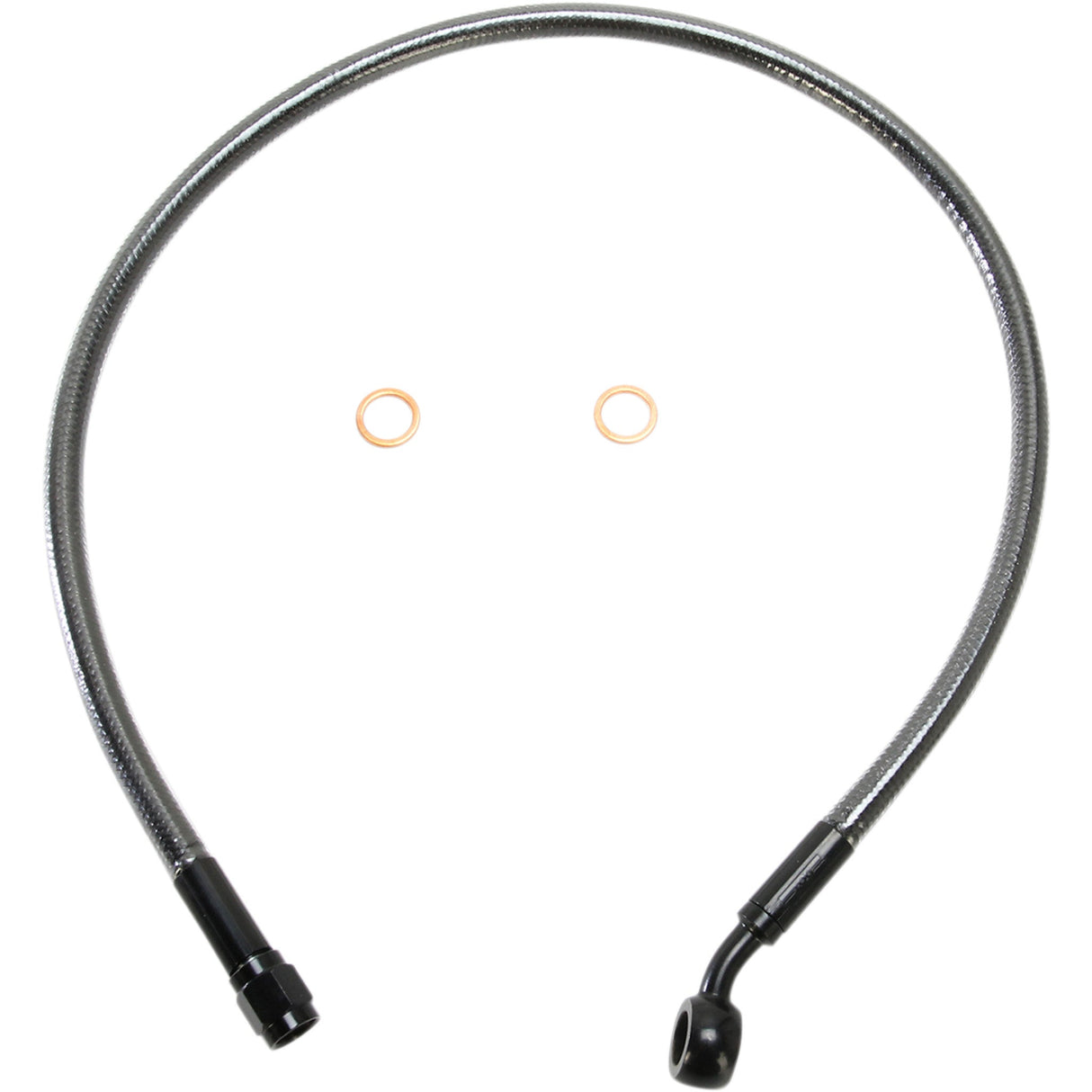 MAGNUM SHIELDING 1741-4072 AS47124 Alternate Length Designer Series ABS-Specific Front Brake Line Kit - 10 mm-35° - 24" - Black Pearl