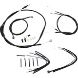 Burly Brand Complete Cable Kit - B30-1151 For Harley Dyna Wide Glide / Street Bob / Super Glide Custom / Switchback 2012-2017