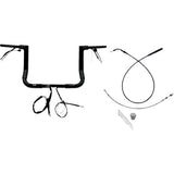 FAT Baggers INC. 1-1/2" EZ Install Flat Top Handlebar 12" Black - 649012-B For Harley Street Glide 2023-2026
