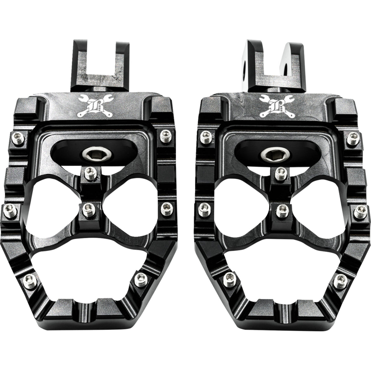 BURLY BRAND 1620-2637 B13-1016B MX Evolution Pegs - Black - Softail