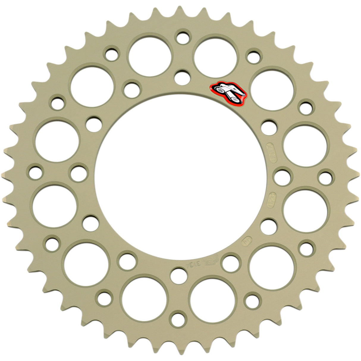 Renthal Rear Sprocket Aluminum 44 Tooth - 210U-520-44P-HA For Kawasaki Motorcycles 1987-2025 | Yamaha Motorcycles 1998-2025