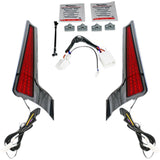 Custom Dynamics Fascia LED Panels Chrome Red - CD-FASCIA-HD-RC For Harley Street Glide 2006-2009