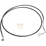 Magnum Shielding XR Stainless Upper Brake Line Black For Harley Touring 2014-2024